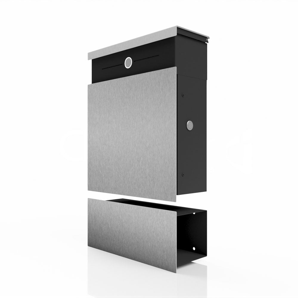 Edelstahl Briefkasten Zeitungsfach Audio B5 Steel