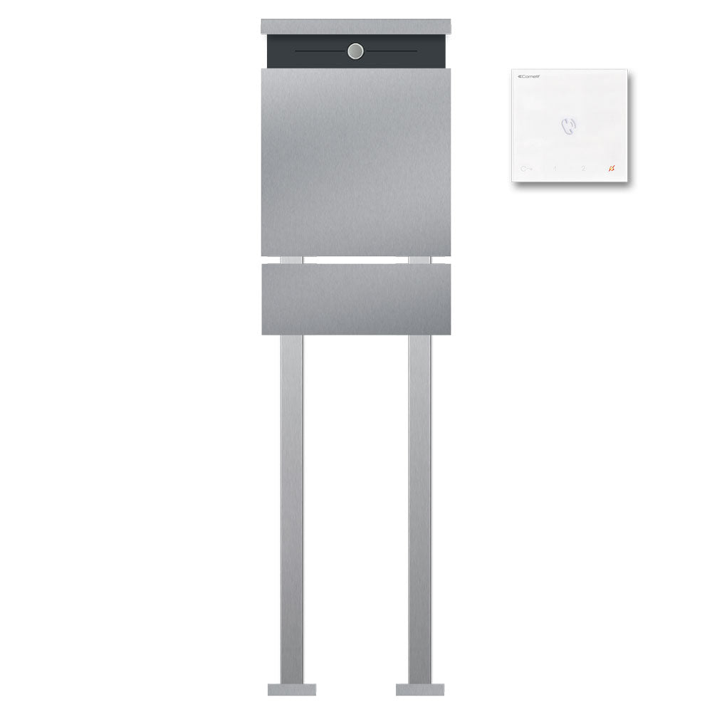 Edelstahl Briefkasten Zeitungsfach Freistehend Audio B5 Steel