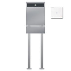 Edelstahl Briefkasten Zeitungsfach Freistehend Audio B5 Steel