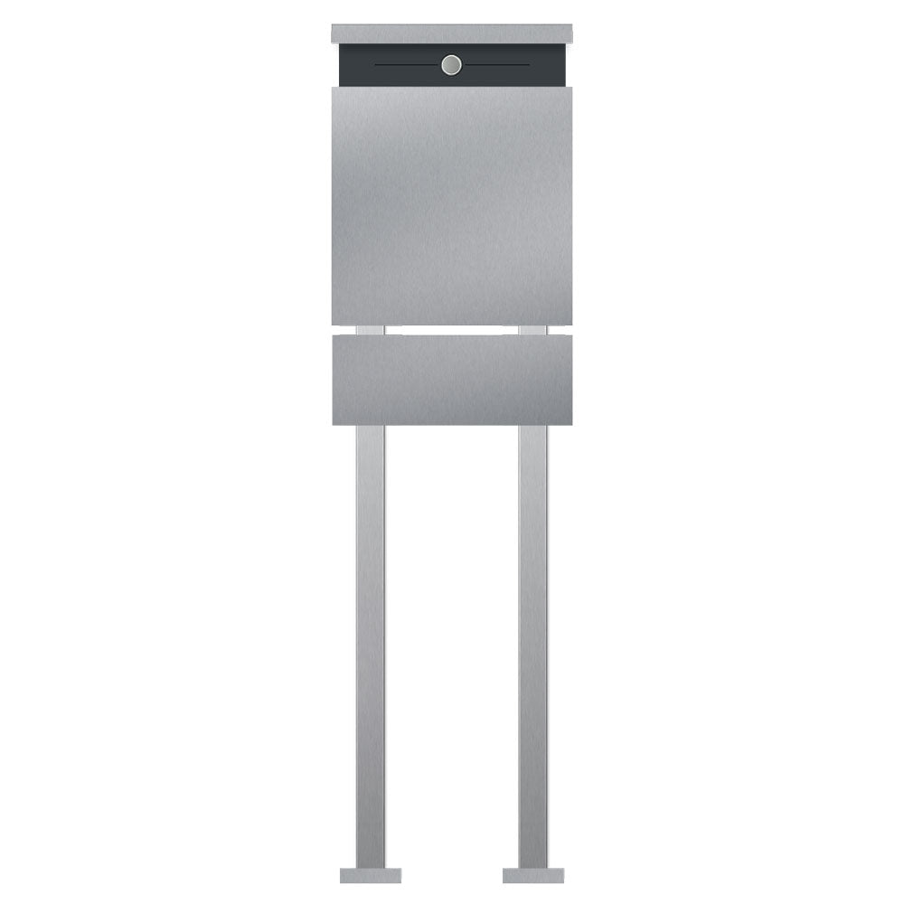 Edelstahl Briefkasten Zeitungsfach Freistehend B5 Steel