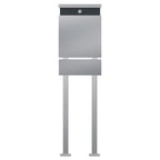 Edelstahl Briefkasten Zeitungsfach Freistehend B5 Steel