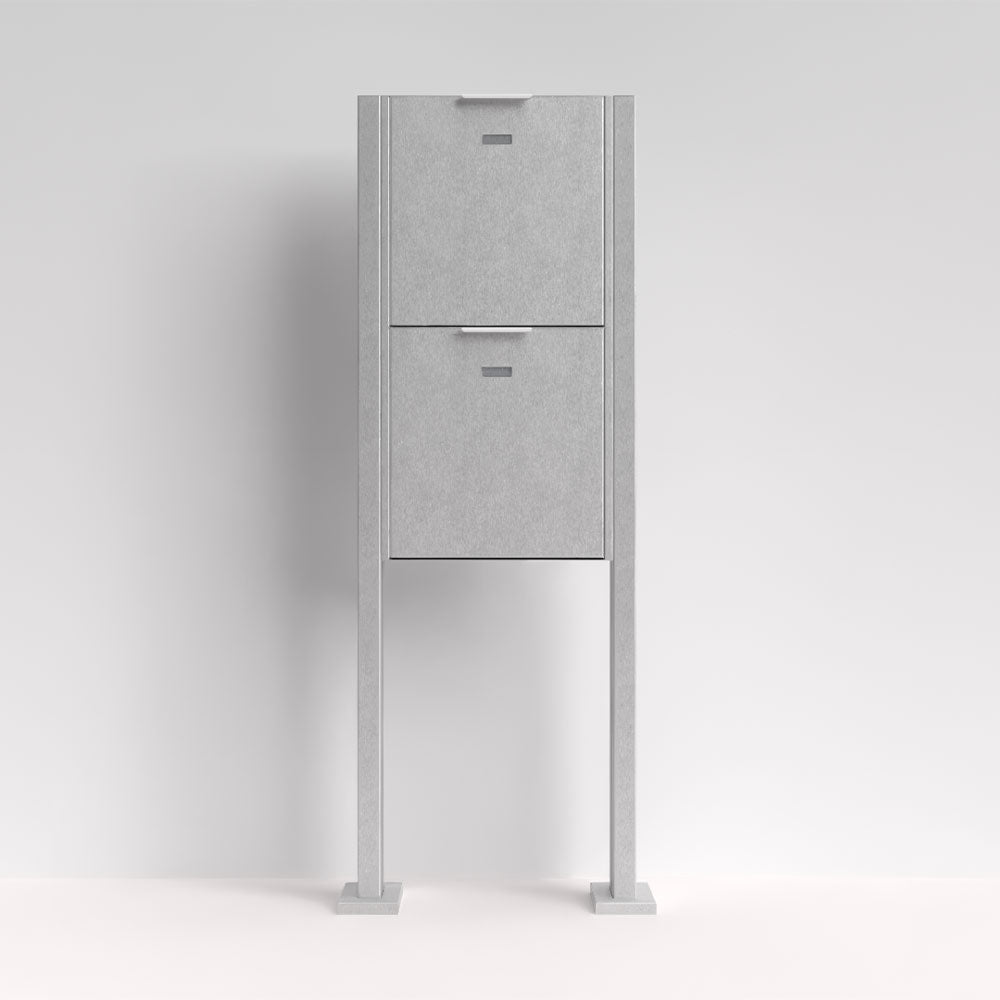 Briefkasten Edelstahl B4 Big Twin freistehend