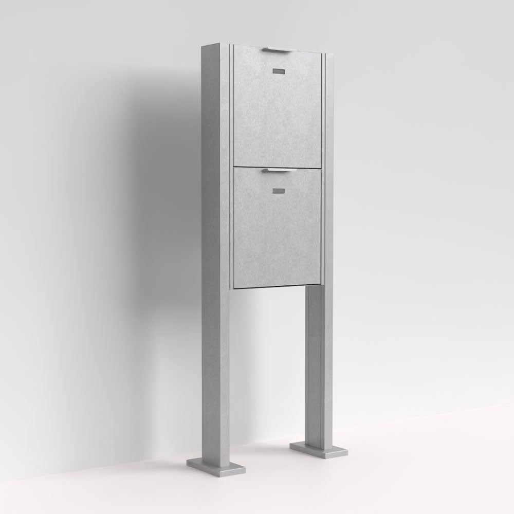 Briefkasten Edelstahl B4 Big Twin freistehend