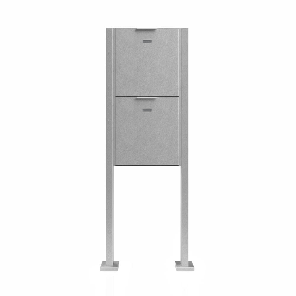Briefkasten Edelstahl B4 Big Twin freistehend
