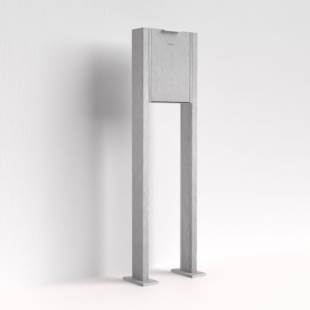 Briefkasten Edelstahl B4 Small freistehend
