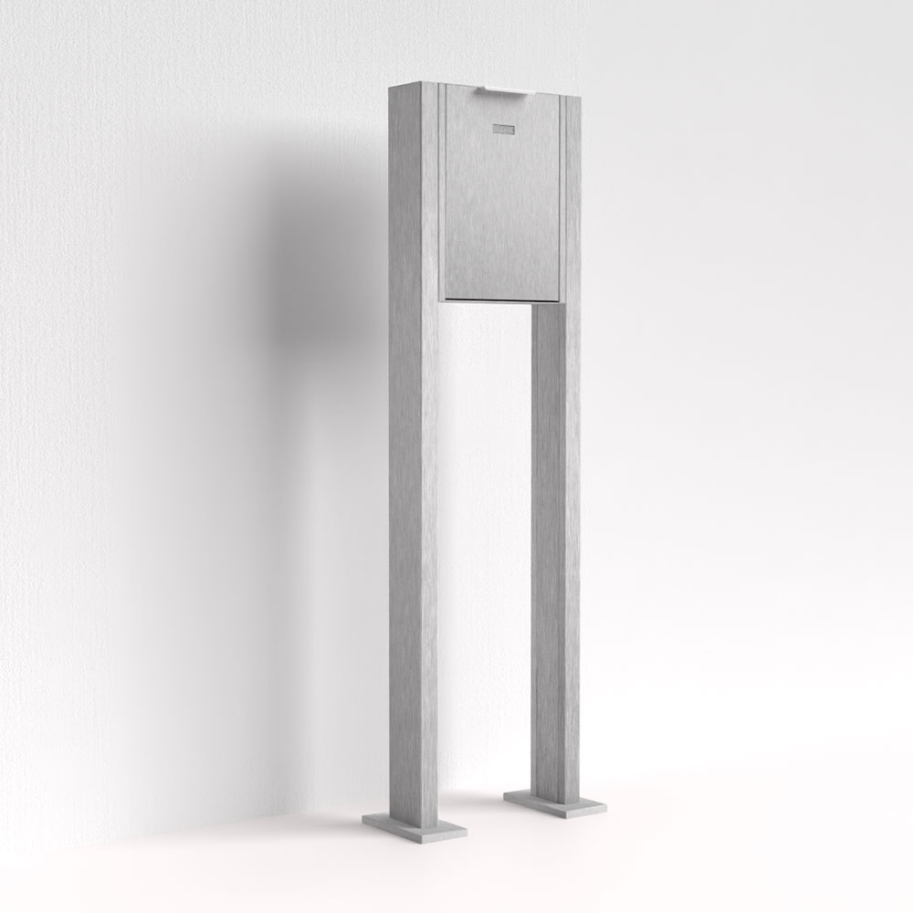 Briefkasten Edelstahl B4 Small freistehend