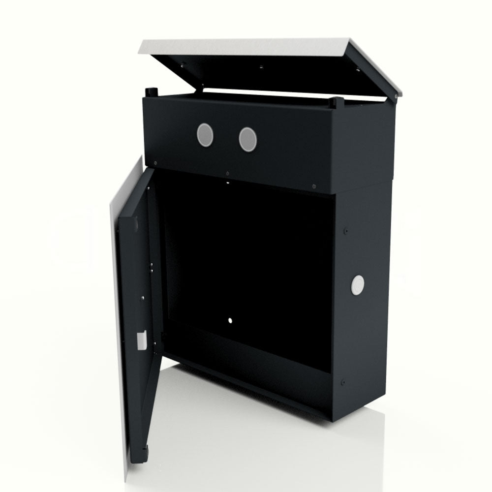 Edelstahl Briefkasten B5 Steel Doppelklingel