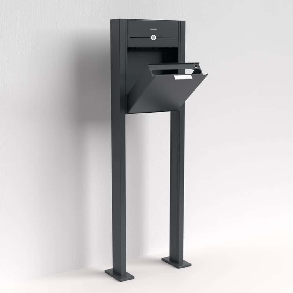 Anthrazit Briefkasten B4 Big Audio freistehend – Briefkastenanlage