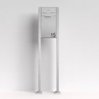 Briefkasten Edelstahl B4 Small Audio freistehend – Briefkastenanlage