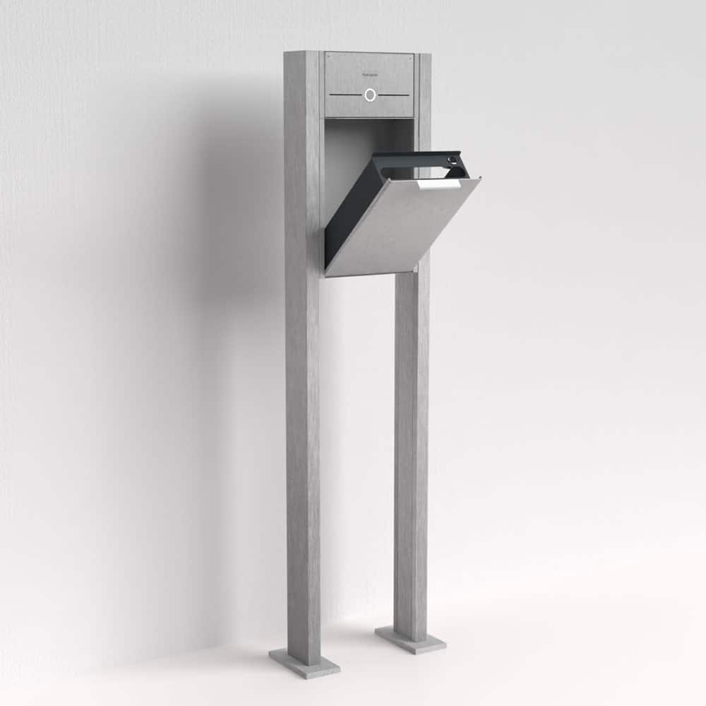 Briefkasten Edelstahl B4 Small Audio freistehend – Briefkastenanlage