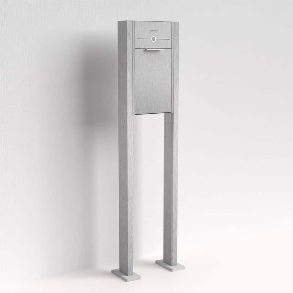 Briefkasten Edelstahl B4 Small Audio freistehend – Briefkastenanlage