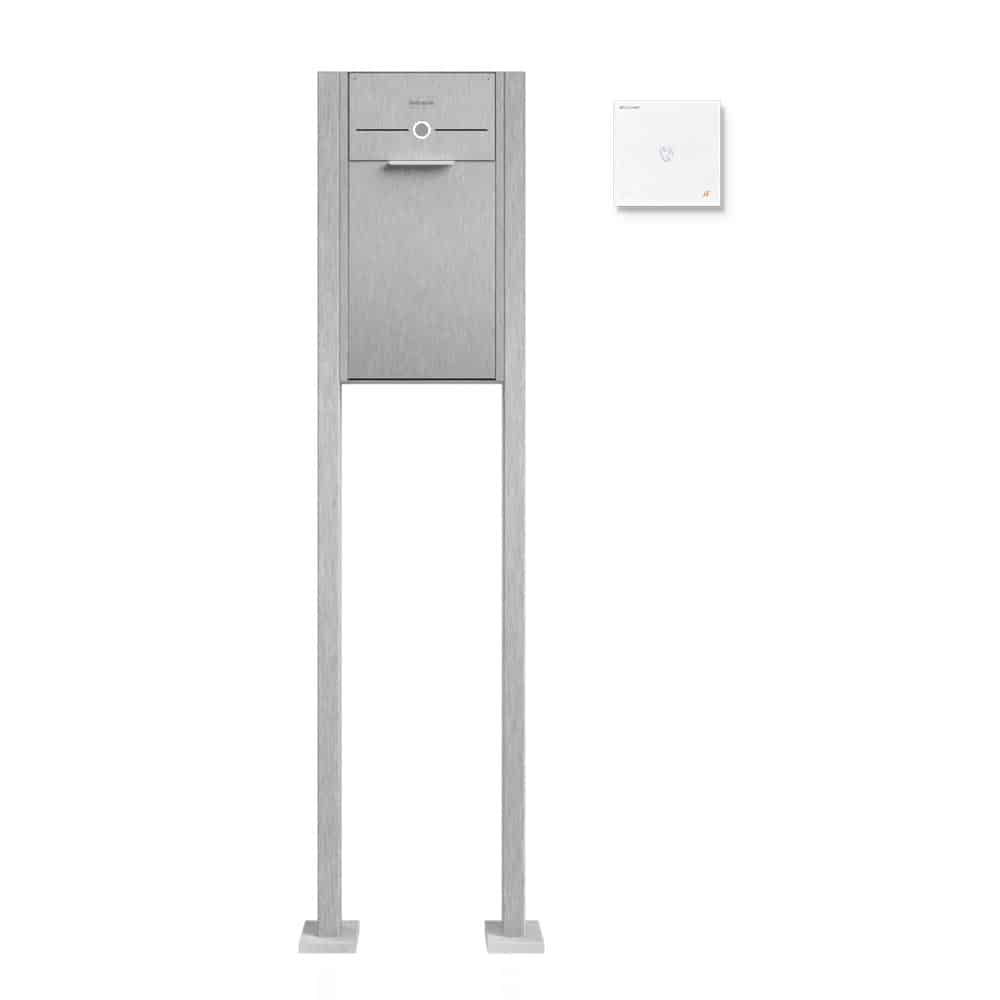 Briefkasten Edelstahl B4 Small Audio freistehend – Briefkastenanlage