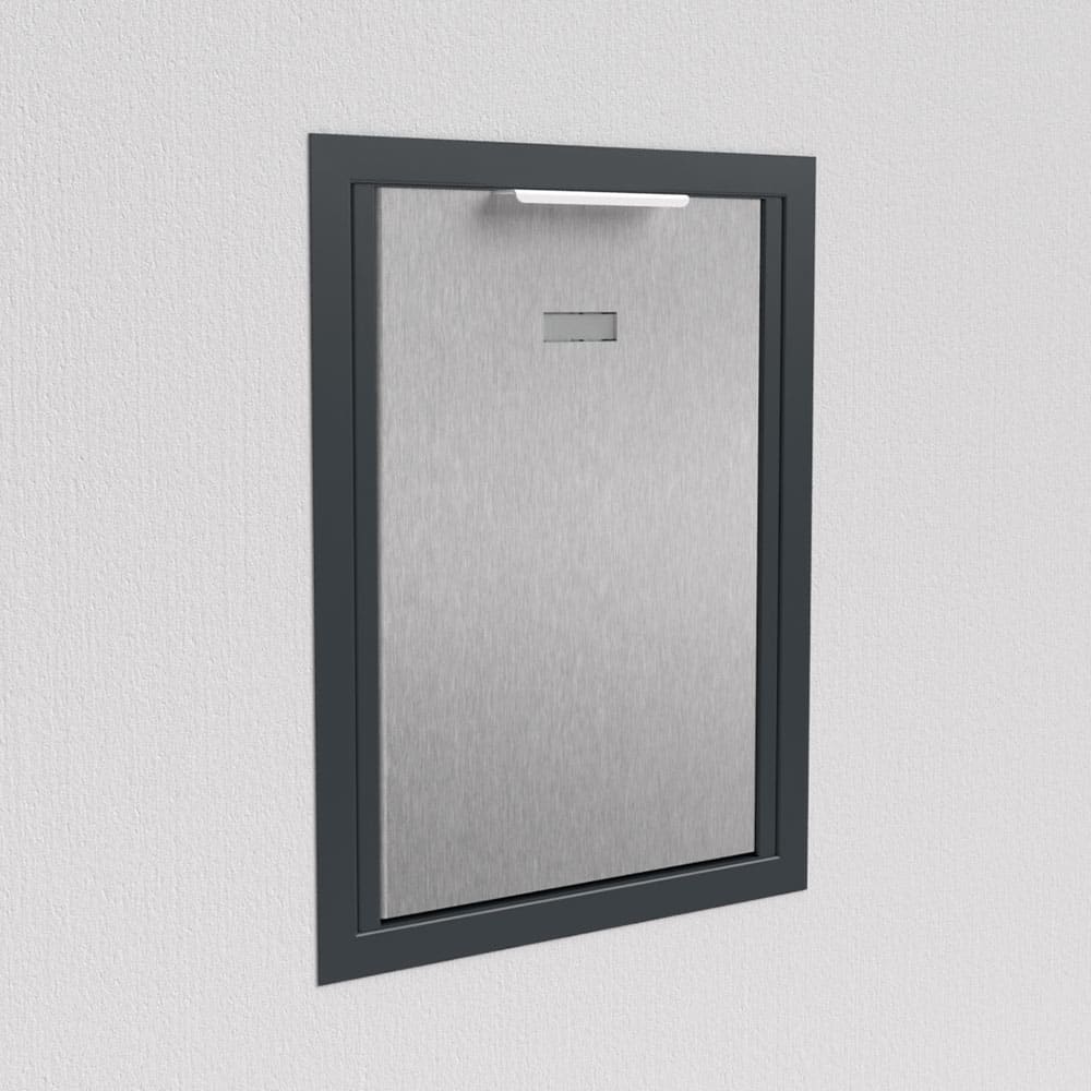 Anthrazit Briefkasten Unterputz B4 Small