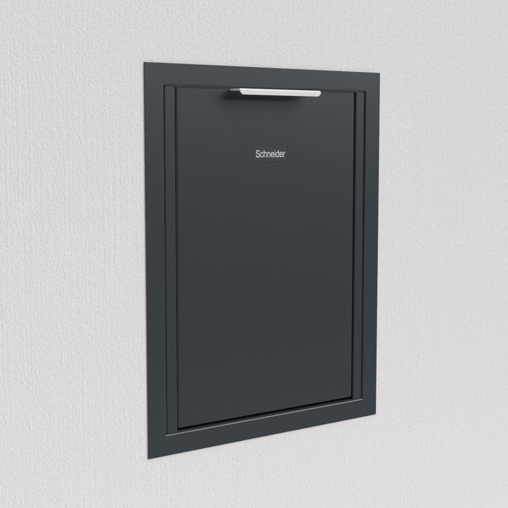 Anthrazit Briefkasten Unterputz B4 Small