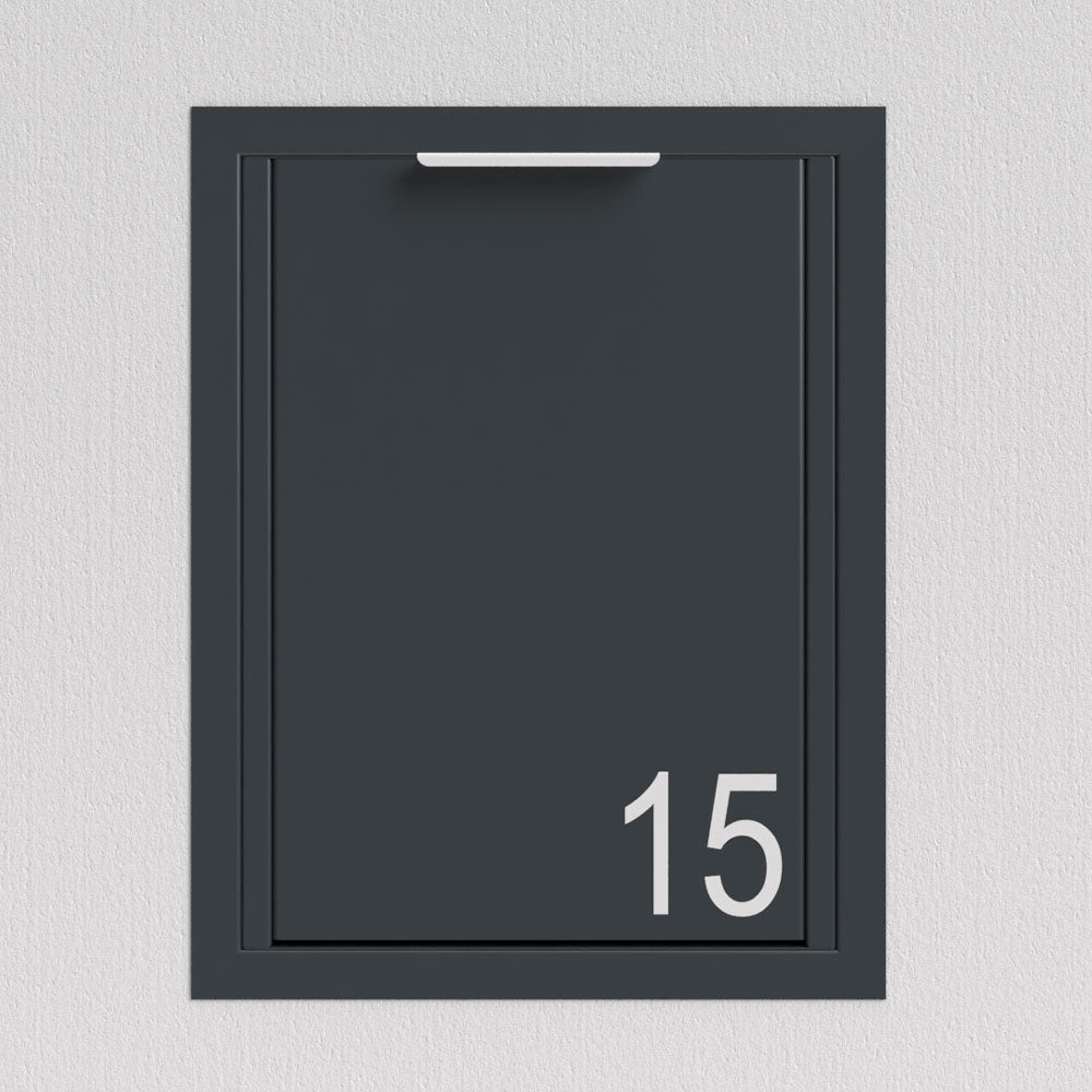 Anthrazit Briefkasten Unterputz B4 Small