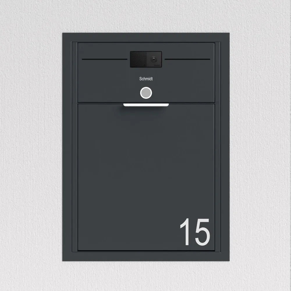 Briefkasten Unterputz Anthrazit B4 Big Video