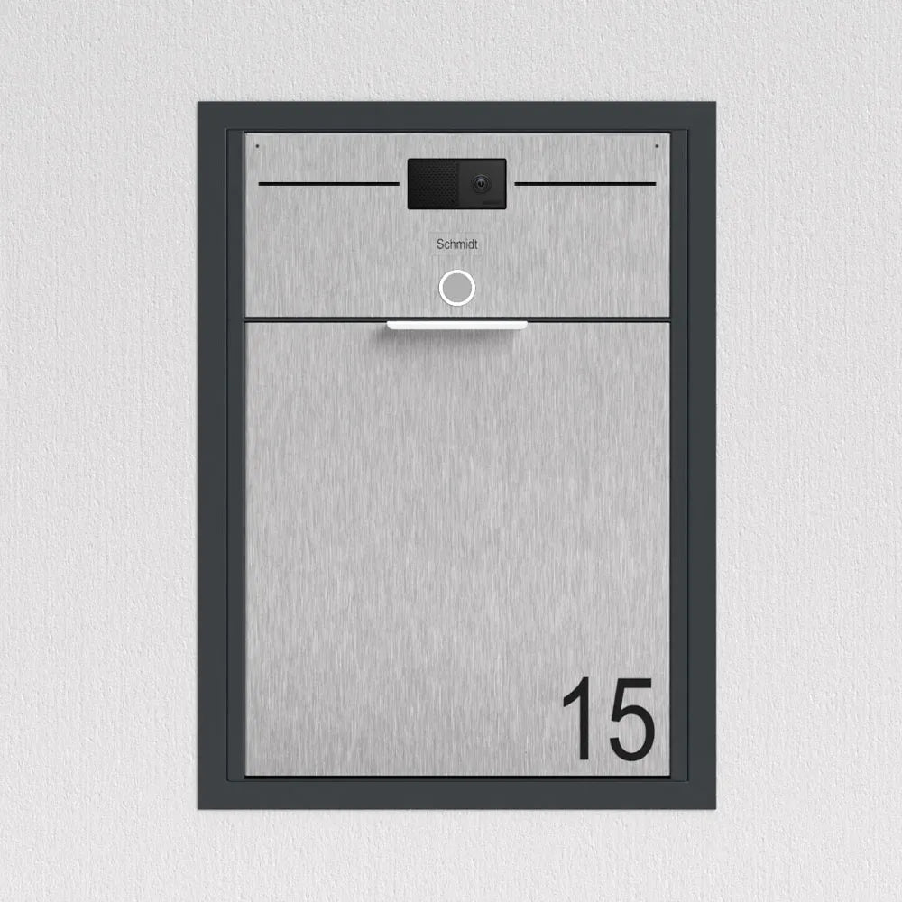 Briefkasten Unterputz Anthrazit B4 Big Video