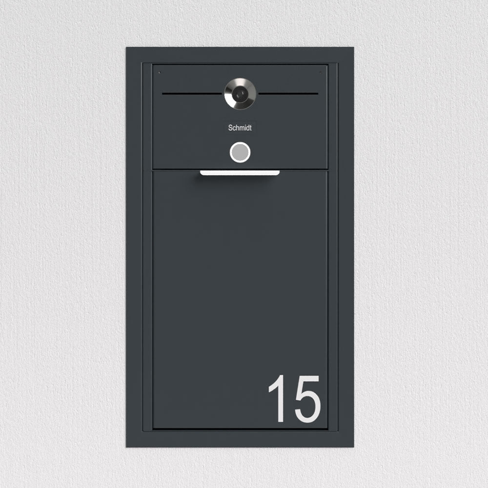Briefkasten Unterputz Anthrazit B4 Small Video