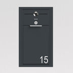 Briefkasten Unterputz Anthrazit B4 Small Video