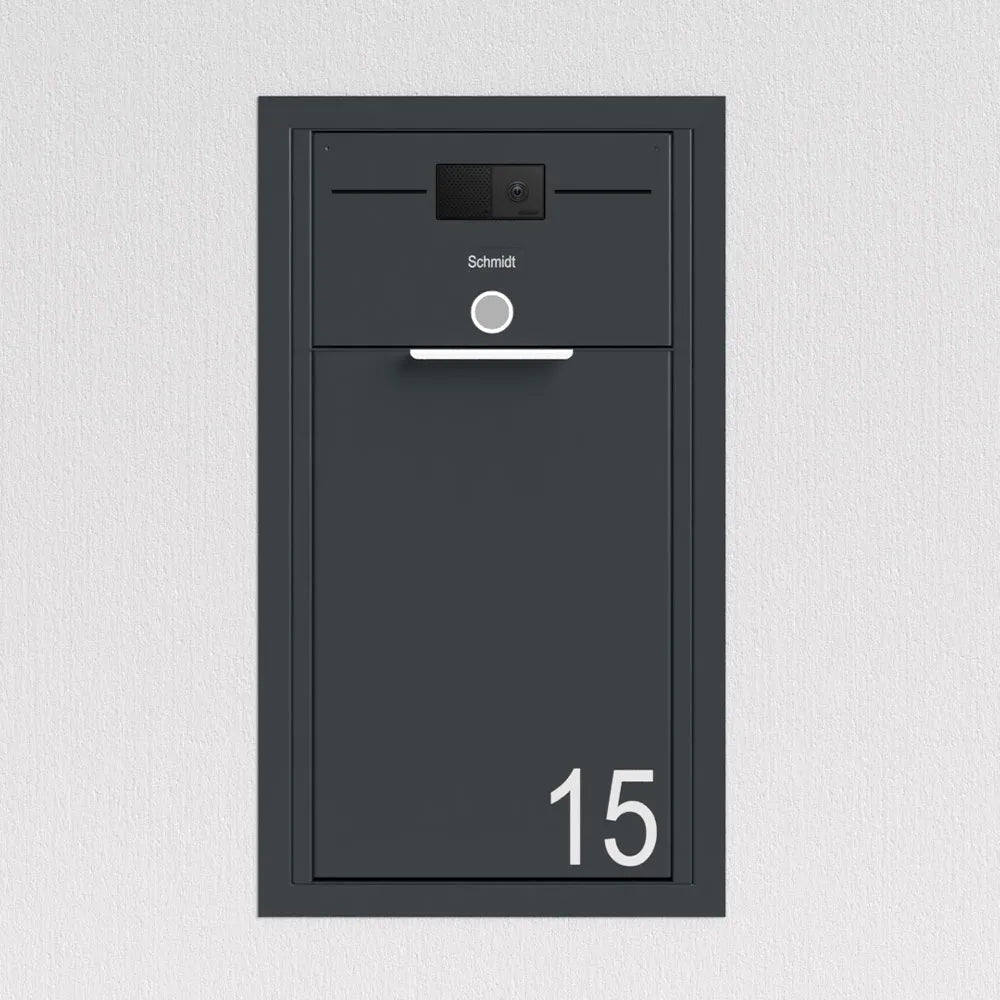 Briefkasten Unterputz Anthrazit B4 Small Video