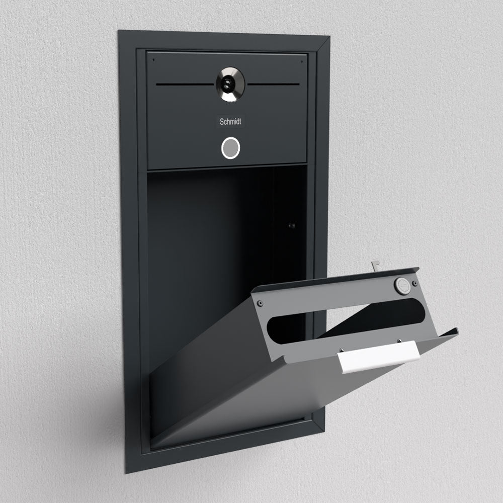 Briefkasten Unterputz Anthrazit B4 Small Video