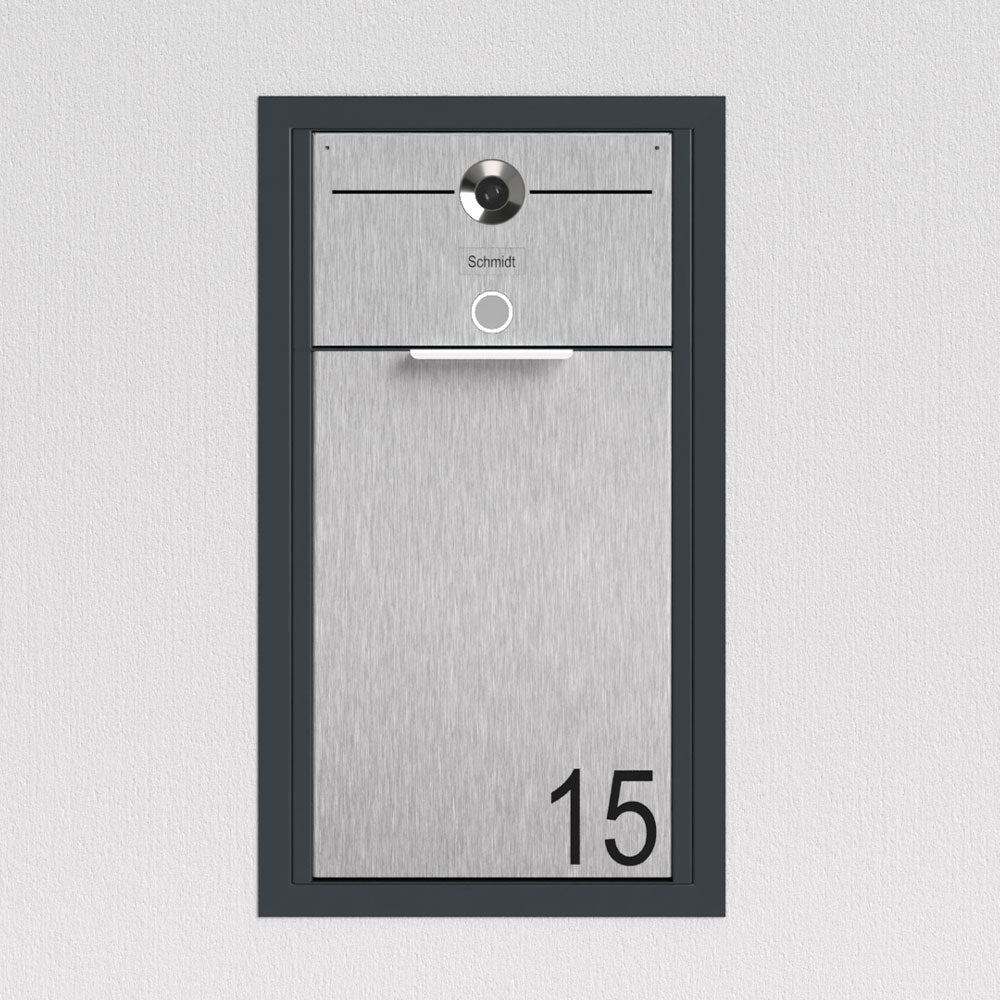Briefkasten Unterputz Anthrazit B4 Small Video