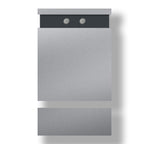 Edelstahl Briefkasten Zeitungsfach B5 Steel Doppelklingel