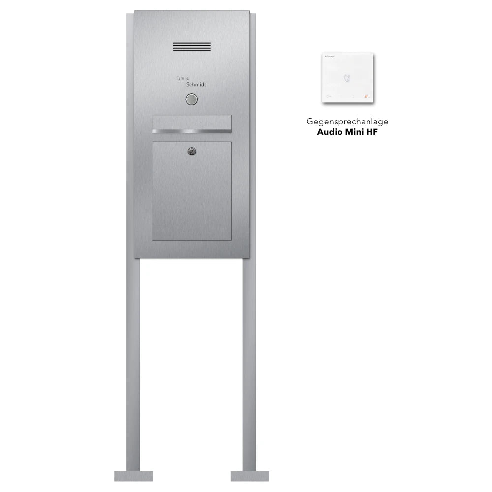 Briefkasten freistehend Edelstahl B2 Audio