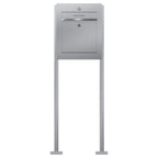 Briefkasten freistehend Edelstahl B3 Bell