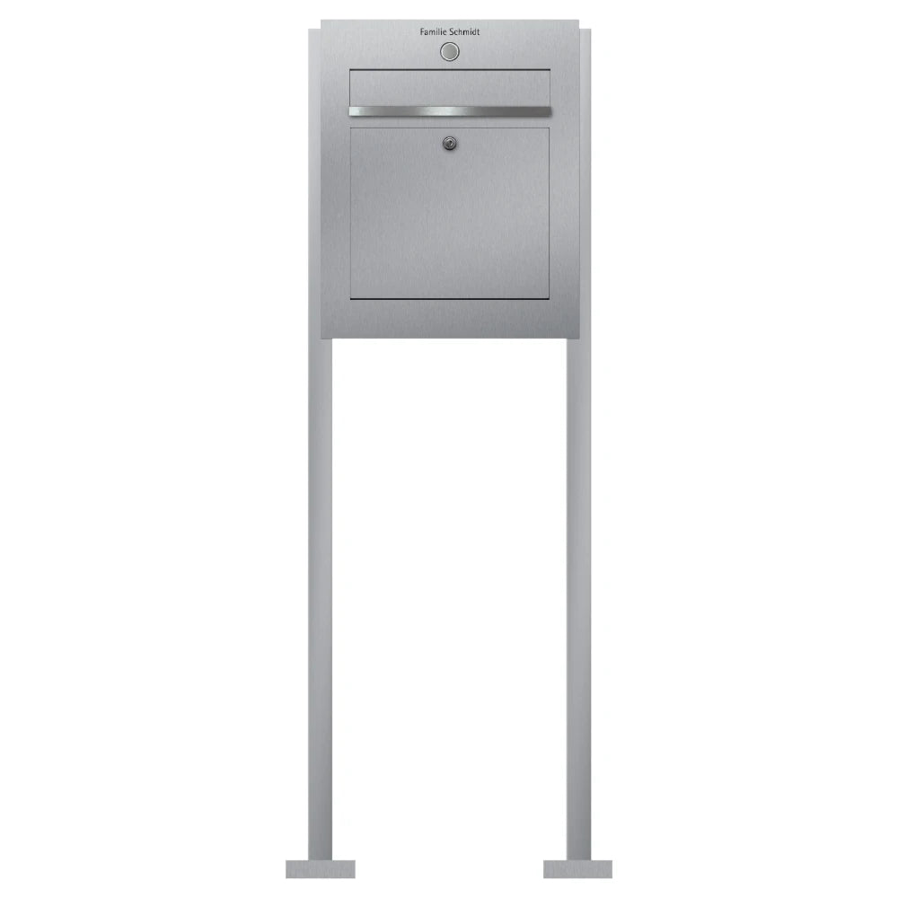 Briefkasten freistehend Edelstahl B3 Bell