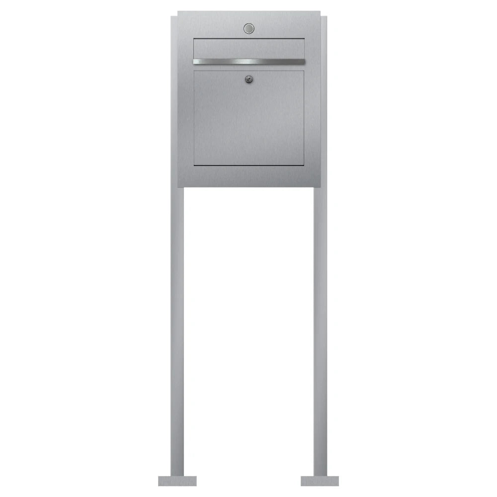 Briefkasten freistehend Edelstahl B3 Bell