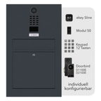 Anthrazit Briefkasten Videosprechanlage B3V-DoorBird Individuell