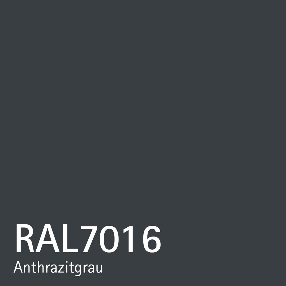 Briefkasten aus Edelstahl mit anthrazitfarbener Pulverbeschichtung RAL 7016, modernes Design, Briefkasten1 B1 Shield