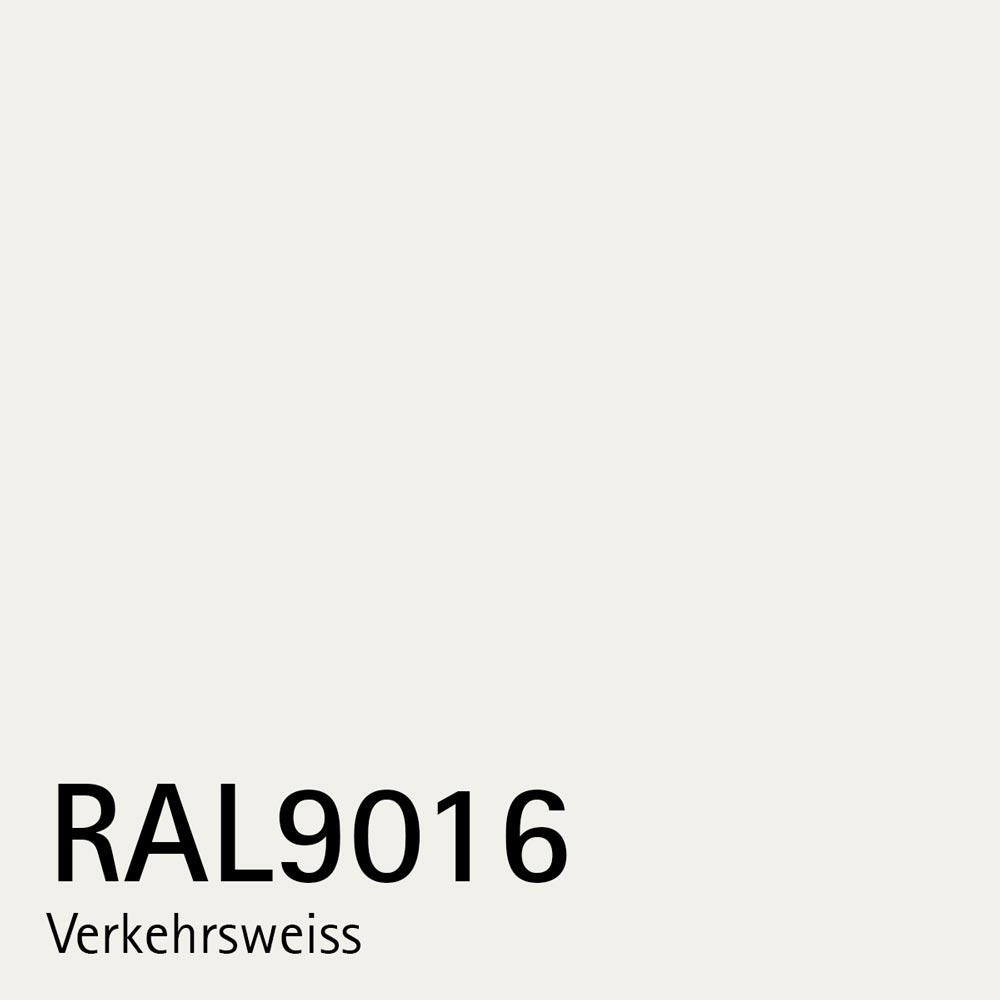 Briefkasten aus Edelstahl B1 Shield mit weißer Pulverbeschichtung, modernes Design und wetterfeste Oberfläche.