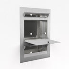 Briefkasten Edelstahl B3 Compact Zeitungsfach
