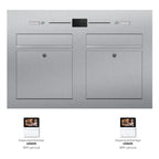Briefkasten Edelstahl B3V-LC Twin Ultra