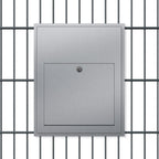 Briefkasten Doppelstabzaun Edelstahl B3