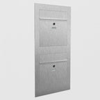 Doppelbriefkasten Zweifamilie Edelstahl B3 Compact