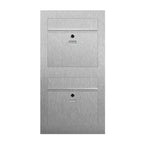 Doppelbriefkasten Zweifamilie Edelstahl B3 Compact