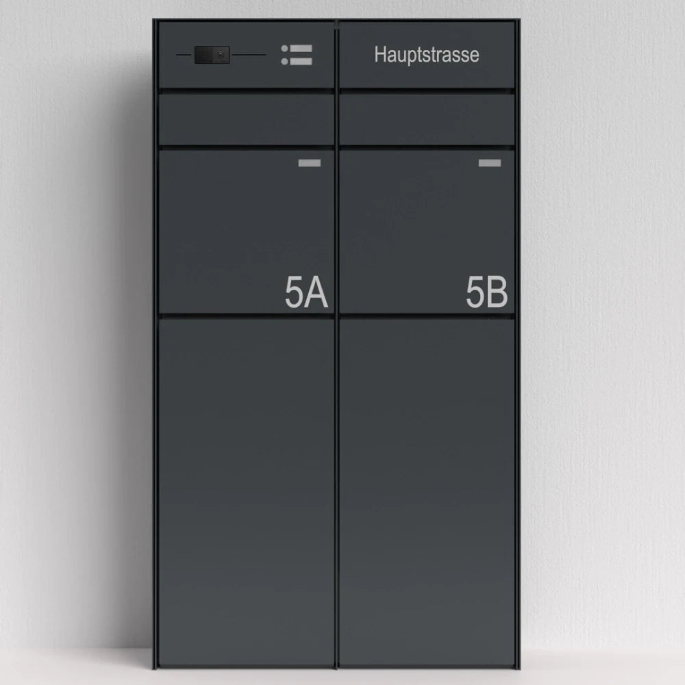 Doppelbriefkastenanlage B7 Video Stele Ultra