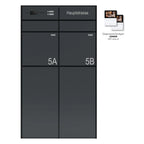 Doppelbriefkastenanlage B7 Video Stele Ultra