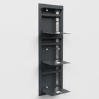Dreifach Briefkasten Mehrfamilie Edelstahl B3 Compact