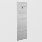 Dreifach Briefkasten Mehrfamilie Edelstahl B3 Compact