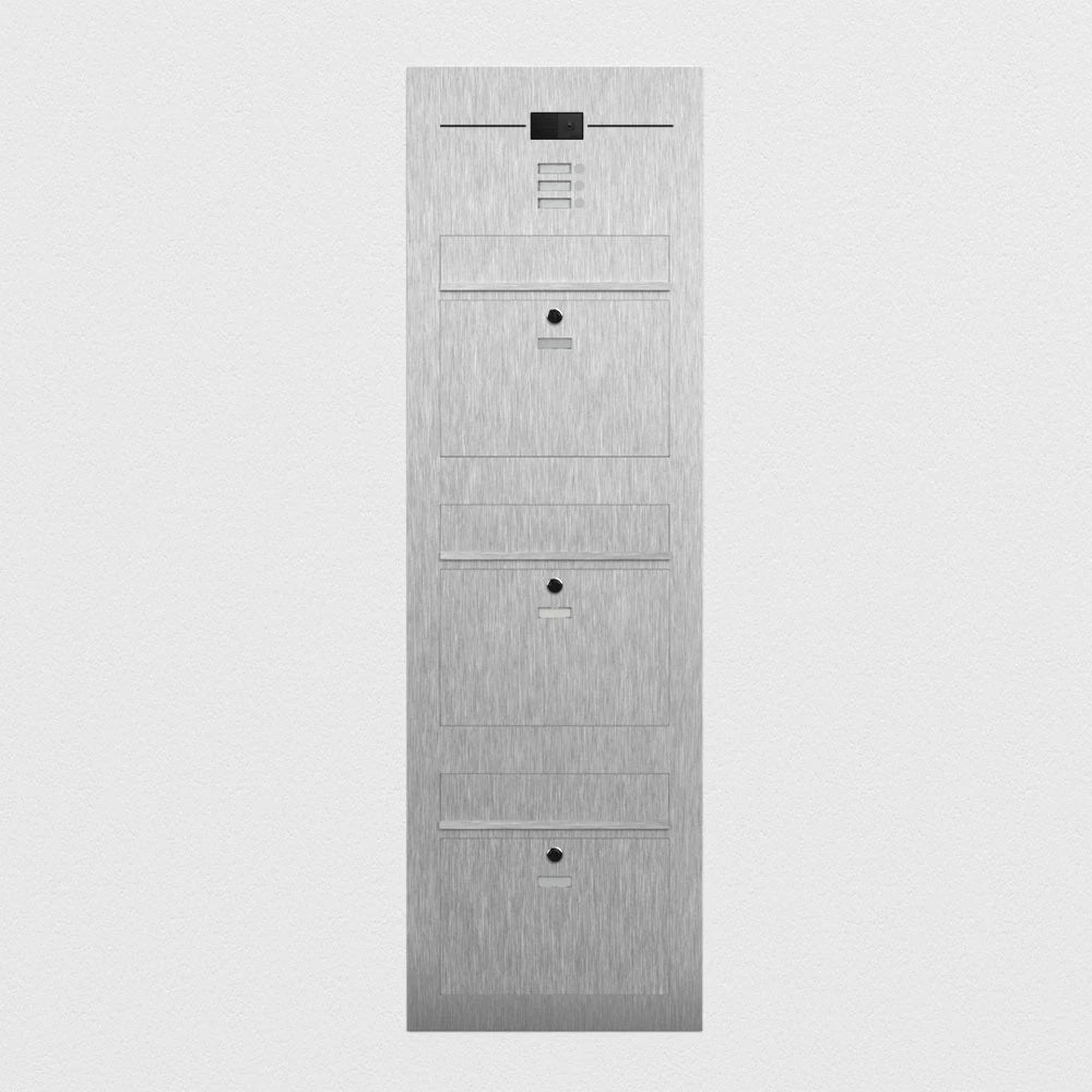 Dreifachbriefkasten Edelstahl B3 Video-LC Compact Ultra