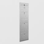 Dreifach Briefkasten Mehrfamilie Edelstahl B3 Video-LC Compact