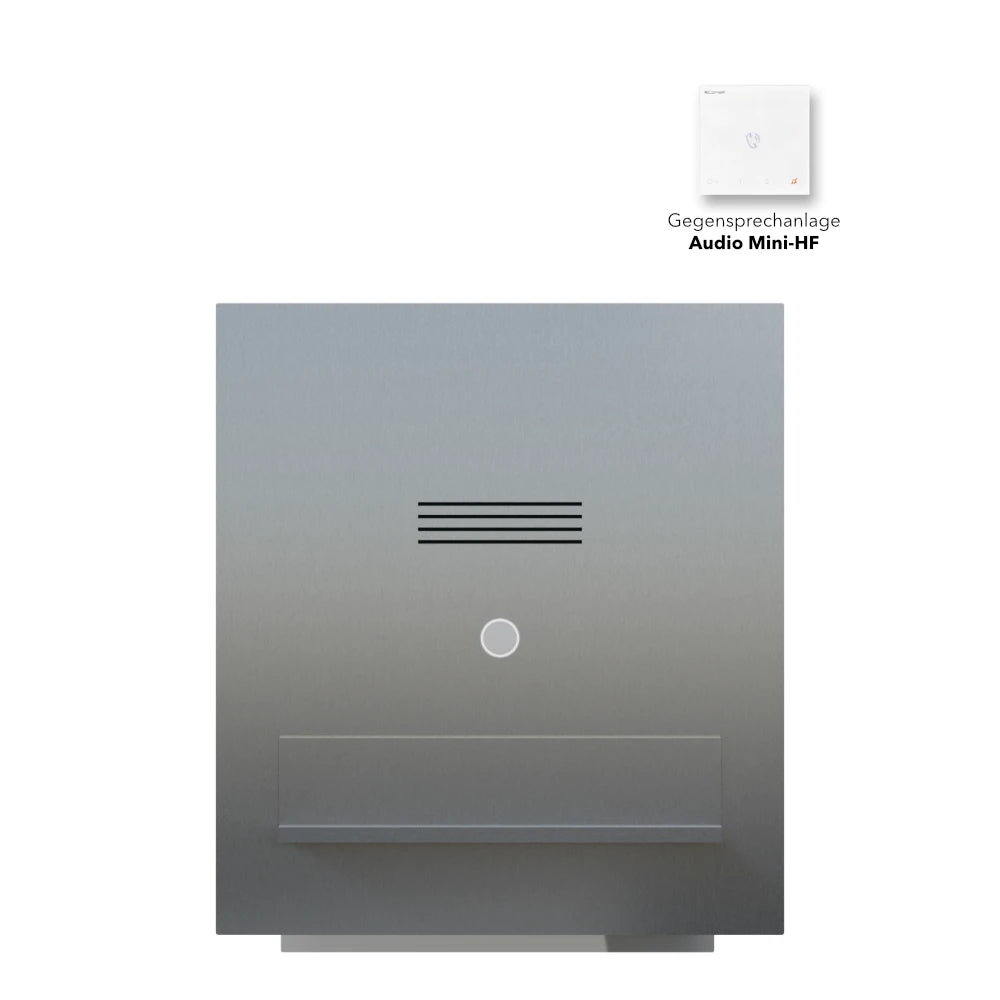 Edelstahl Durchwurfanlage Audio B3A-DW Mini-HF Komplettset
