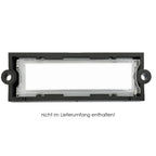 Edelstahl-Videosprechanlage B3V-DoorBird mit anthrazitfarbenem Briefkasten und Namensschild, Unterputz-Installation, moderne Sicherheitstechnik