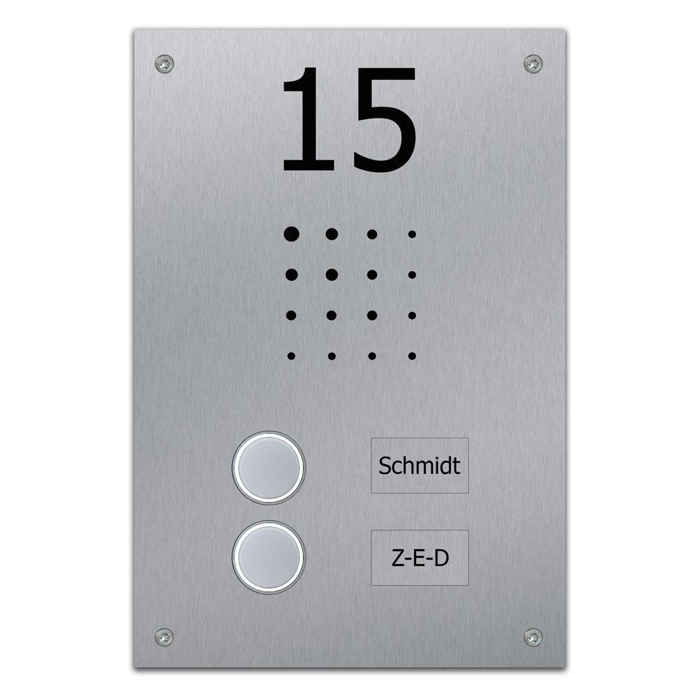 Türklingel Edelstahl 2-Familienhaus KT5