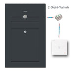 Briefkasten freistehend Edelstahl B2 Audio LC